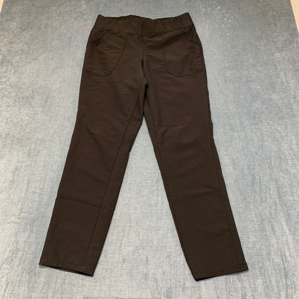 Weatherproof Vintage Slim Pant Women Medium Black Mid Rise Elastic Waist Pull On
